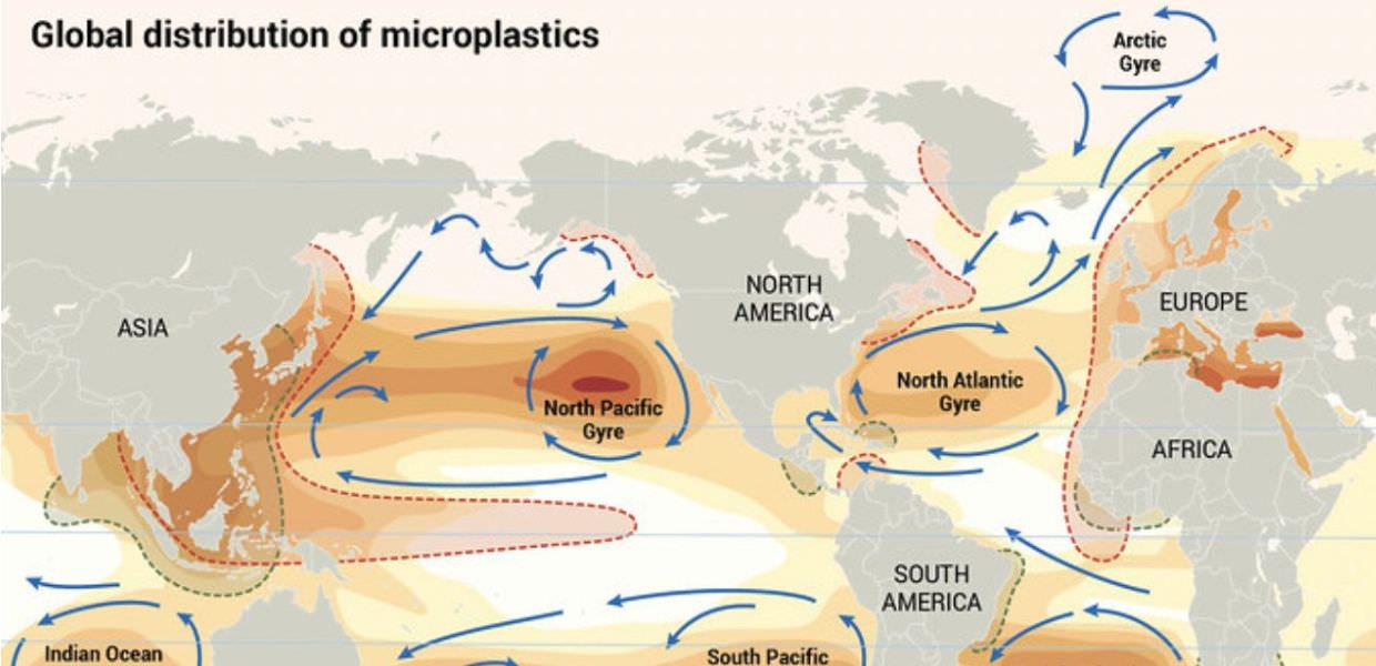 Microplastiche, la mappa che mostra dove si trovano nel mondo