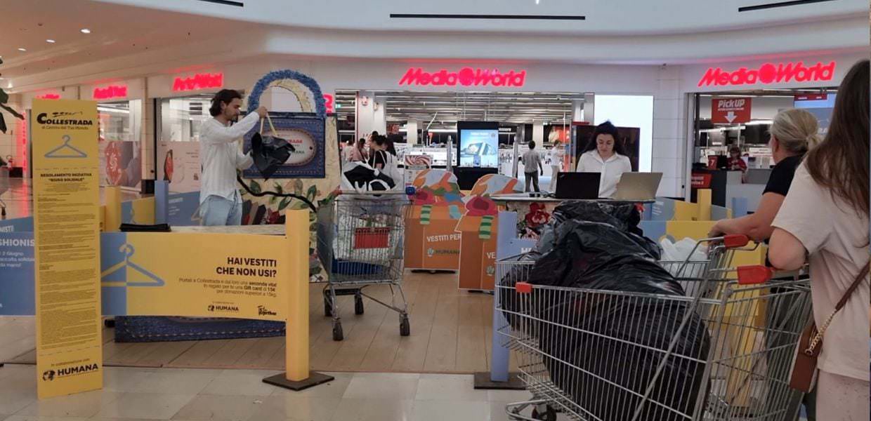 Perugia, raccolti oltre 7.500 kg di abiti usati per Humana