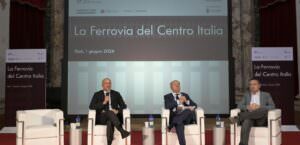 Turismo, 'Ferrovia del Centro Italia', 16 stazioni, nel progetto anche Terni e Marmore, foto conferenza a Rieti