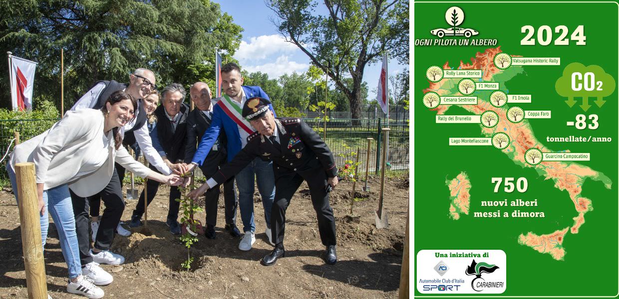 ogni pilota un albero aci carabinieri forestali