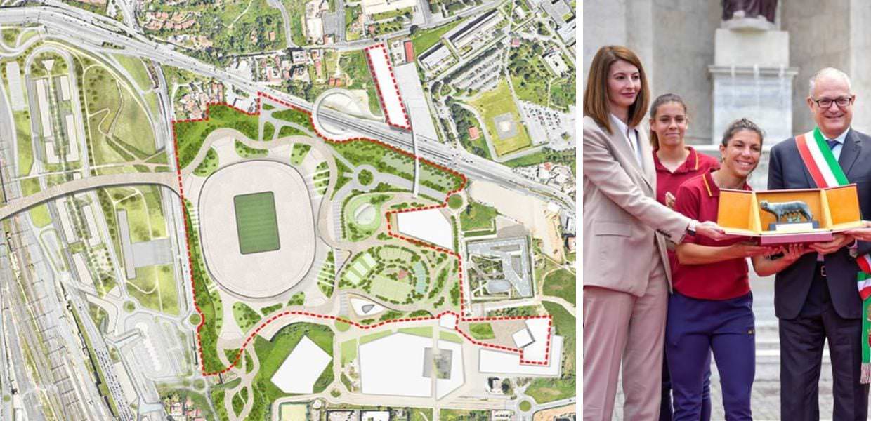 stadio della roma roberto gualtieri lina souloukou