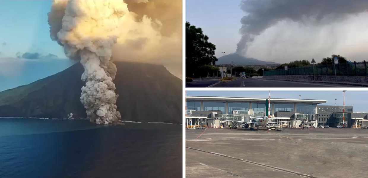 allerta rossa stromboli vulcano etna