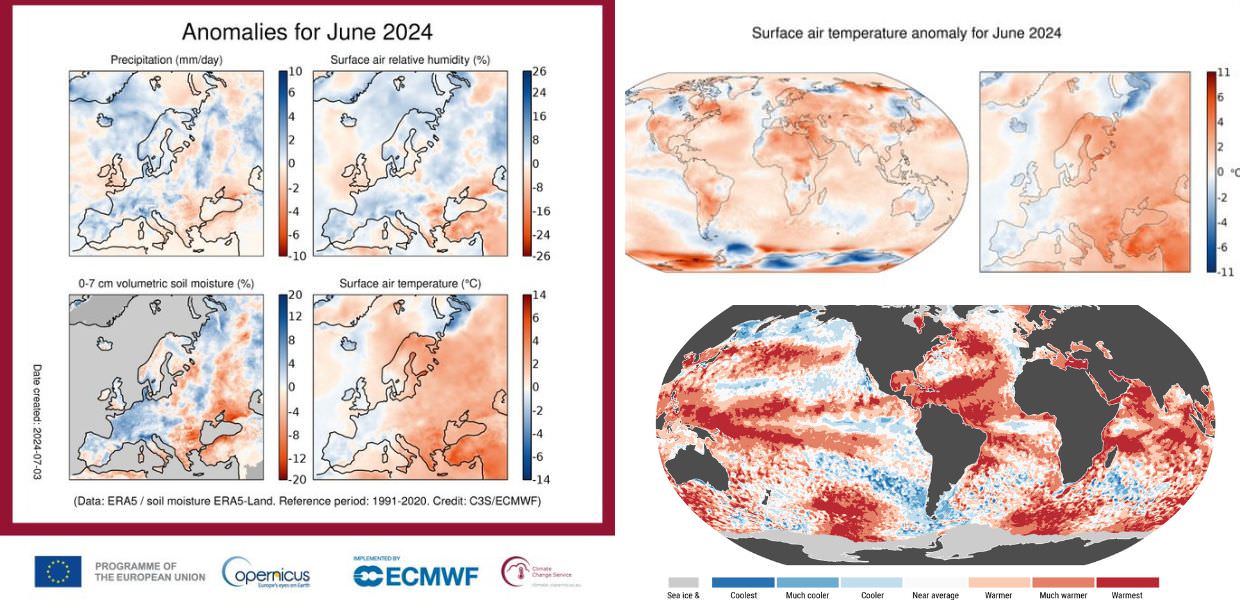 clima copernicus giugno 2024