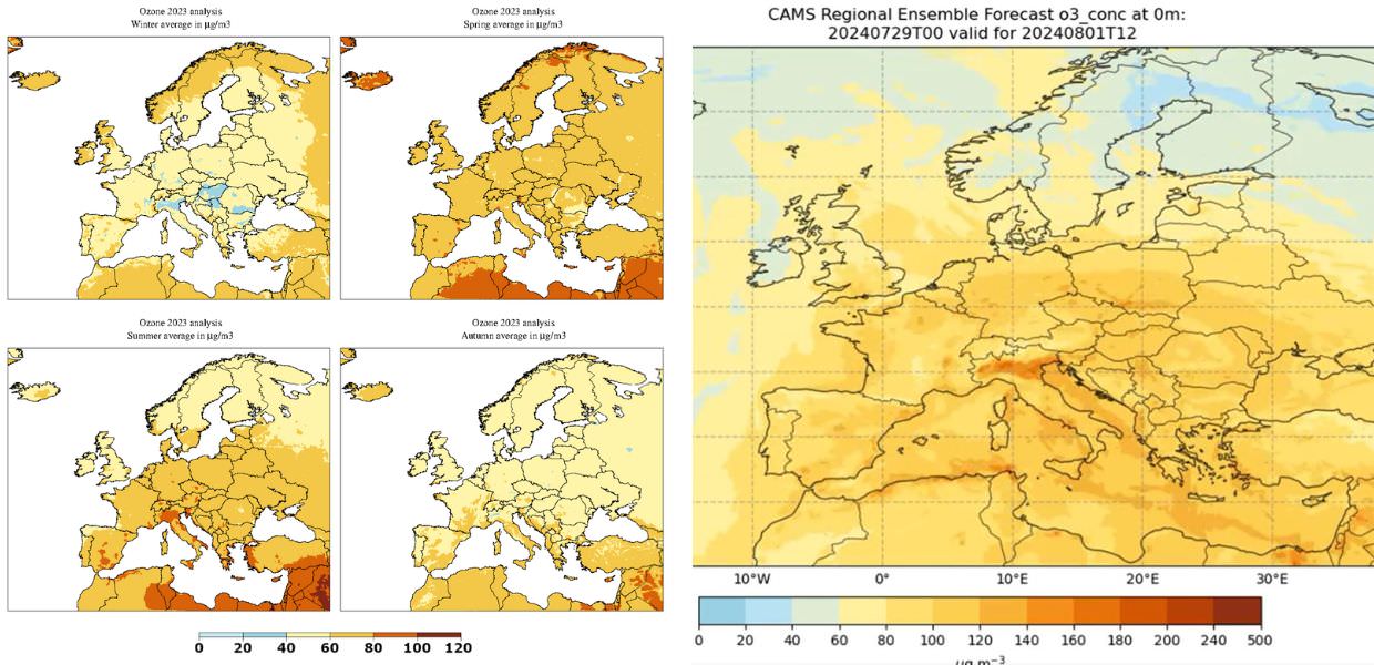 inquinamento ozono copernicus