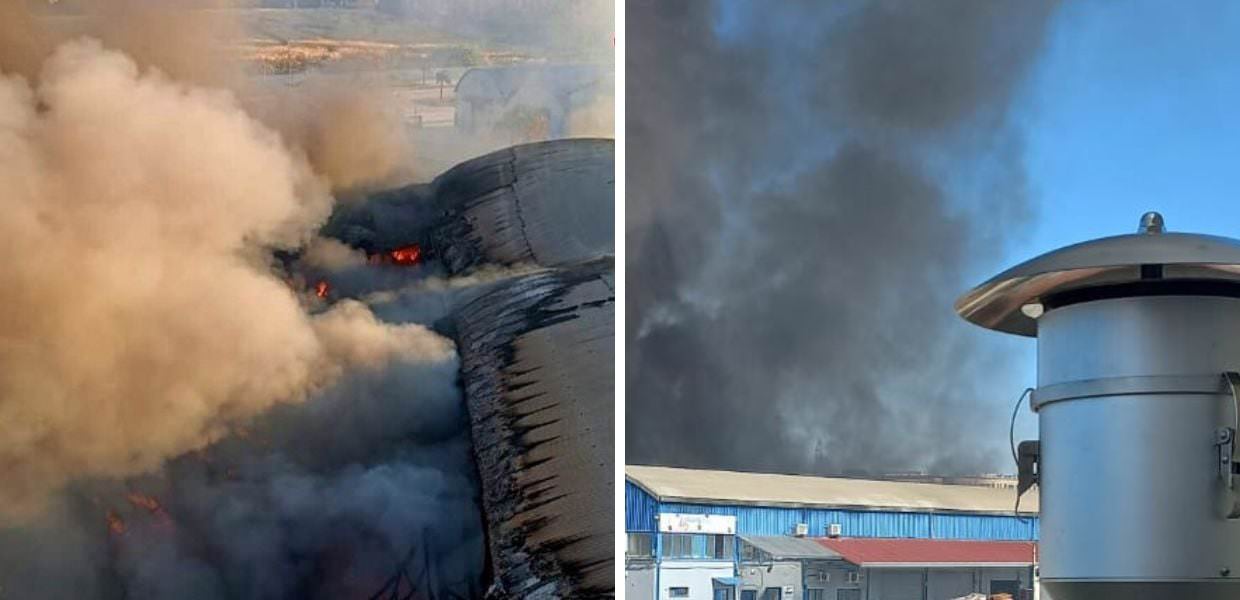 roma incendio san basilio diossina