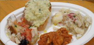 A Villa Pitignano di Perugia prodotti tipici e musica con la Sagra del baccalà. foto antipasto di baccalà