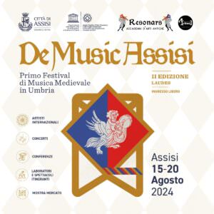 Assisi (Pg), tutto pronto per il festival di musica medievale ‘DeMusicAssisi’, locandina