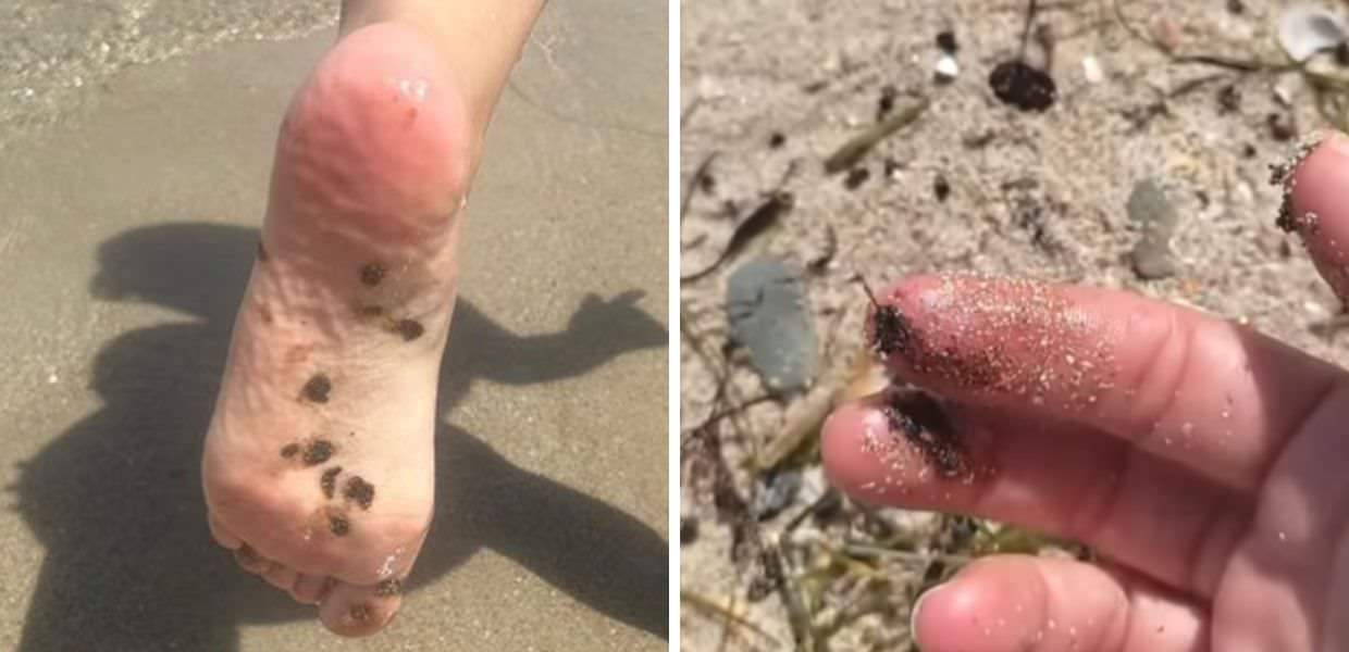 Inquinamento, sulle spiagge della Galizia compaiono palline di catrame