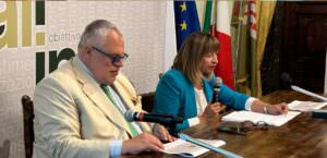 La Regione Umbria fa ‘All – In’, 120 milioni di euro per lo sviluppo economico, foto conferenza Tesei e Fioroni