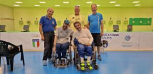 Paralimpiadi Parigi 2024, dall’Umbria due atleti ed un membro dello staff tecnico, nella foto Tassi a Spoleto con Liverani e Lazzaro