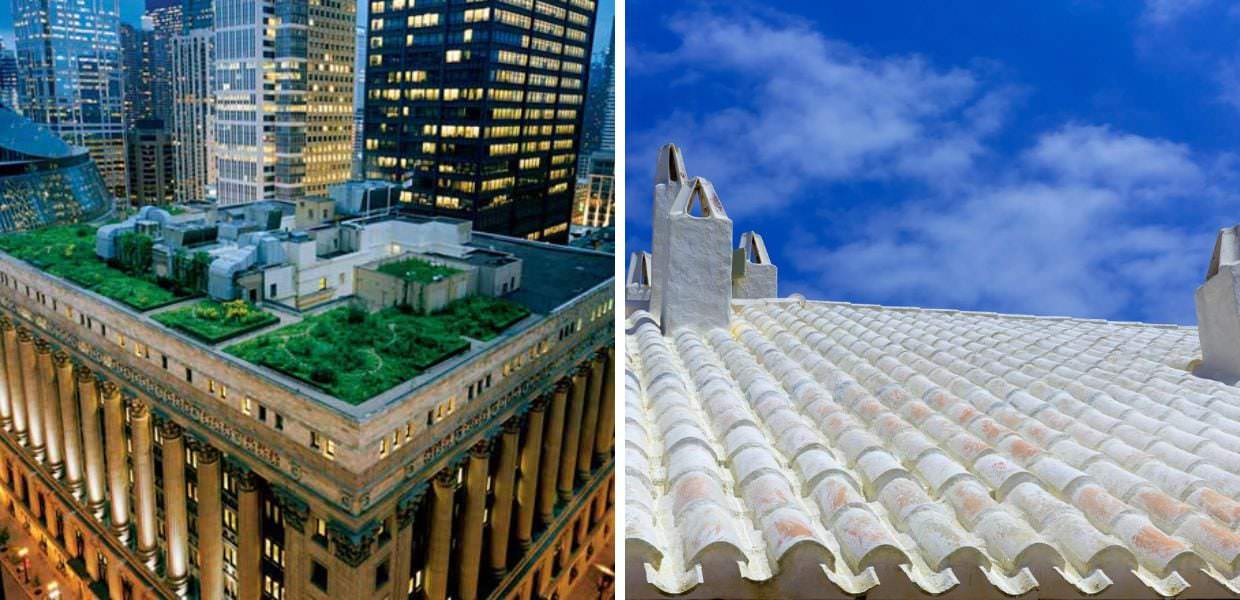 Raffrescamento passivo degli edifici. Conviene di più il tetto bianco o il tetto verde