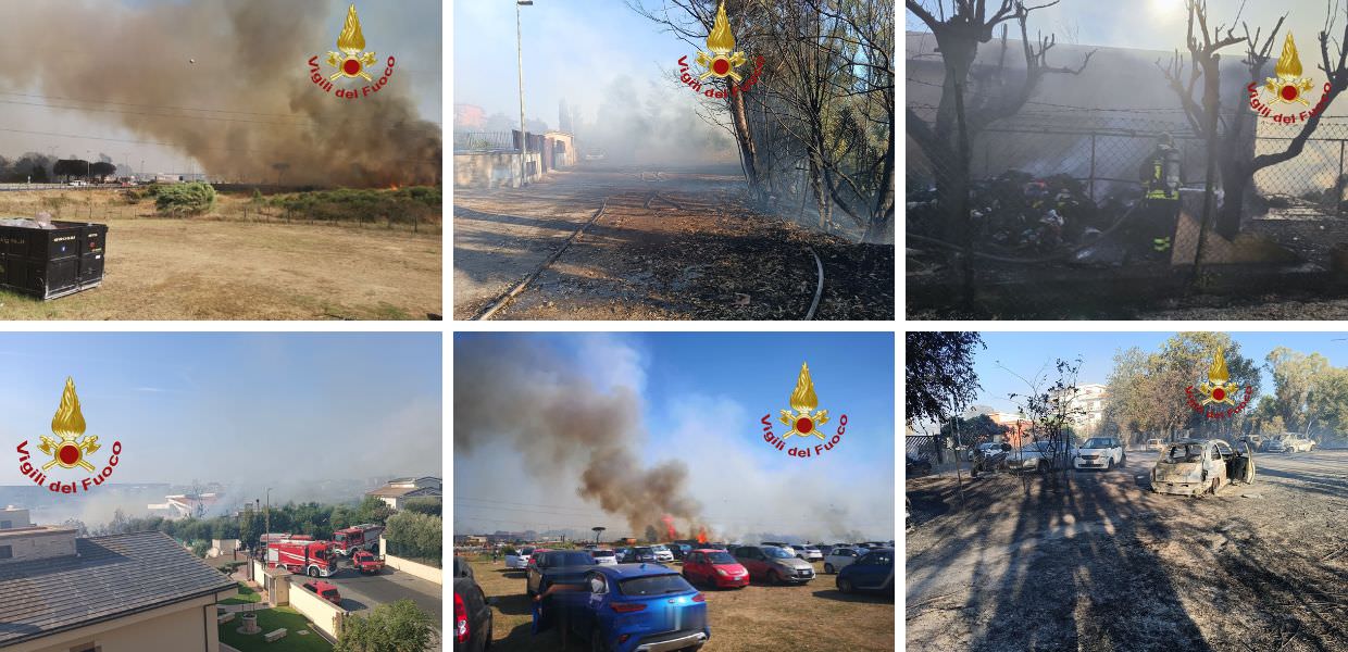 roma incendio pisana hydromania