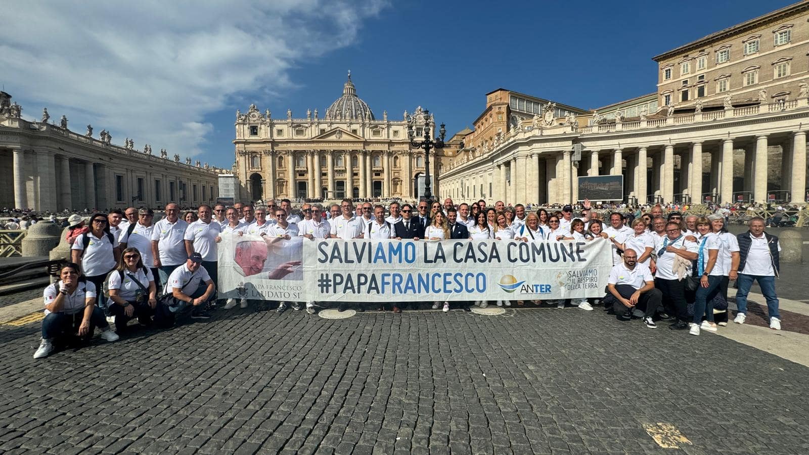 Anter invitata a Roma all'udienza generale papale “Onorati di questa esperienza. Lavoriamo uniti per diffondere la cultura della sostenibilità”