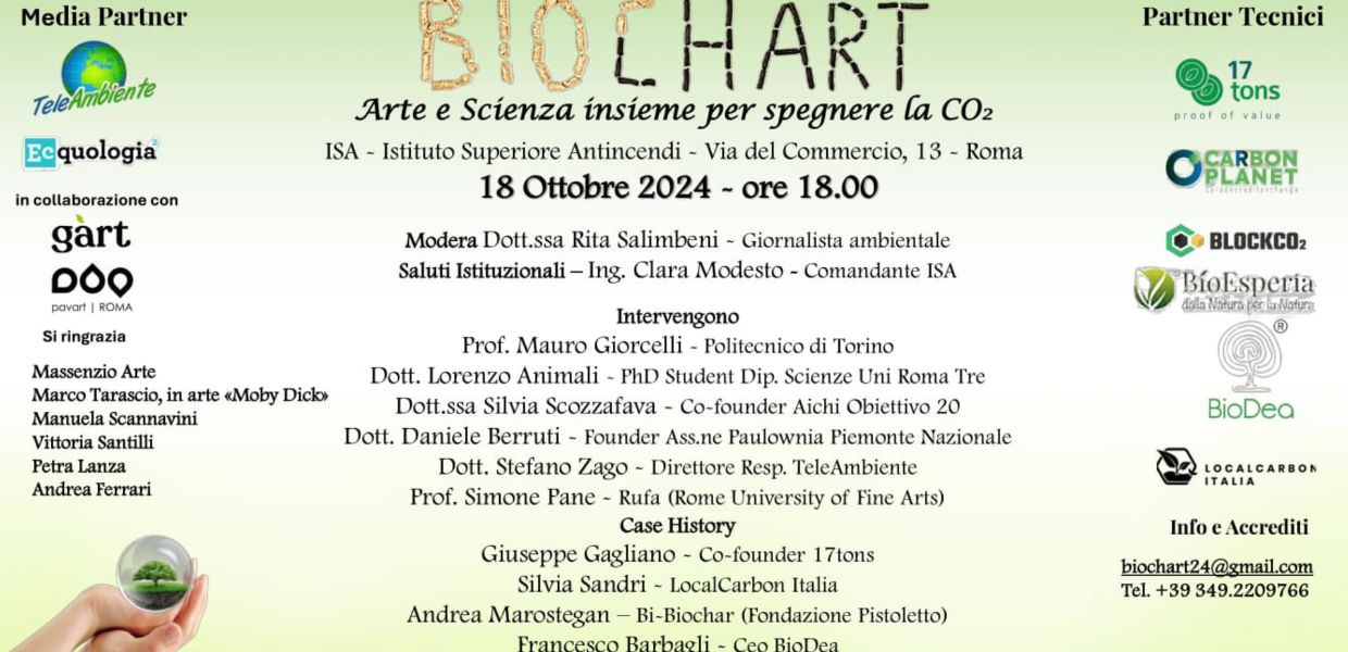BiochArt, arte e scienza insieme per spegnere la CO2