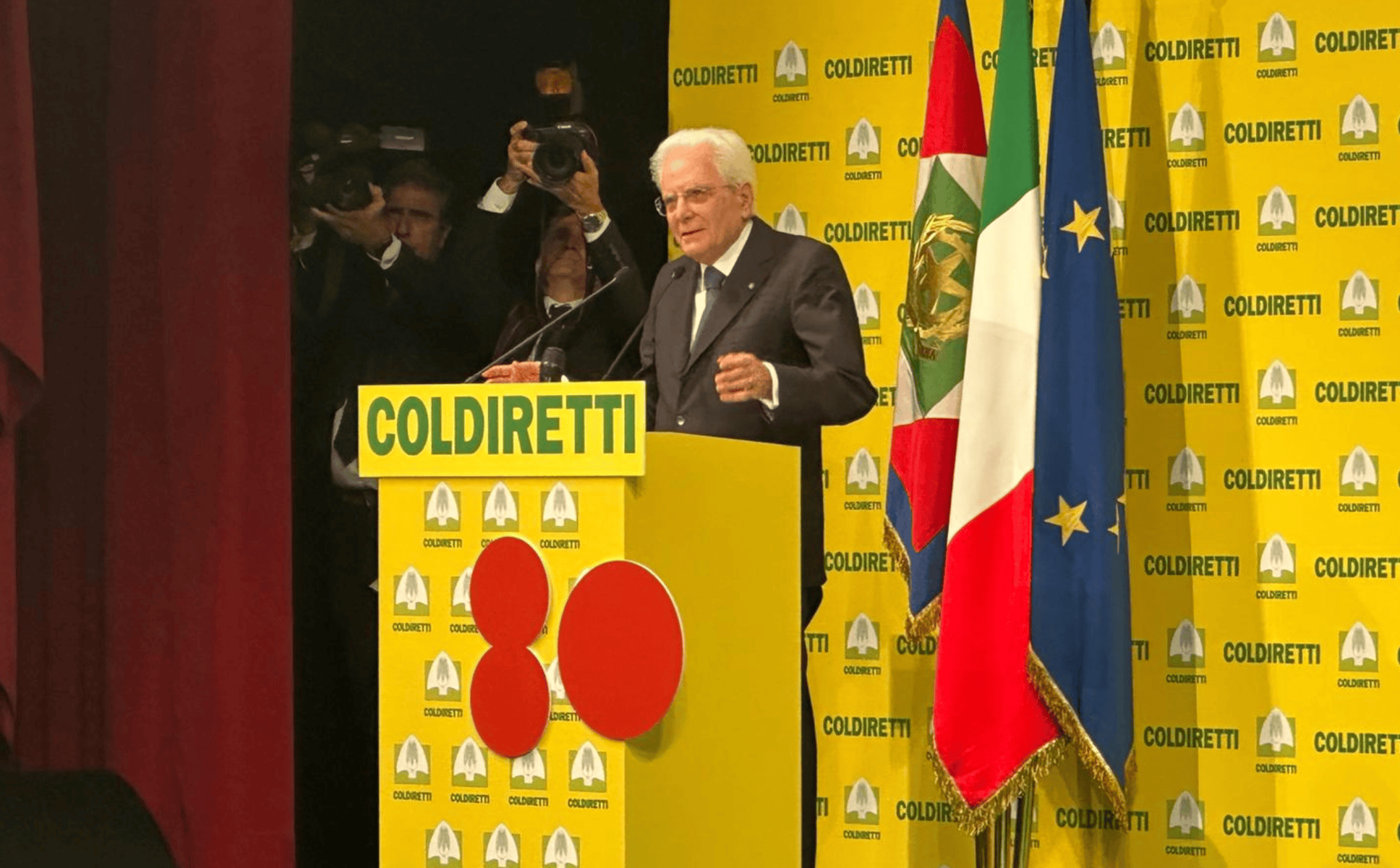 80 anni di Coldiretti, Mattarella: "A partire da acqua e il cibo si costruisce la pace tra i popoli"