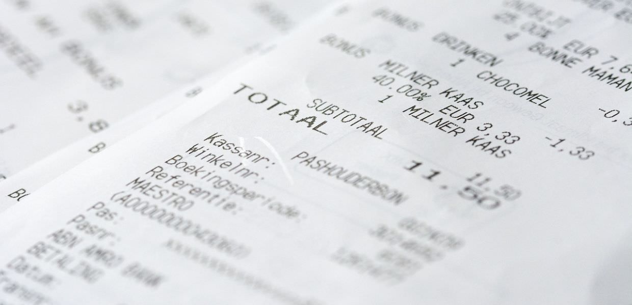 Bisfenolo A, negli scontrini si trova ancora. Ecco come evitarlo