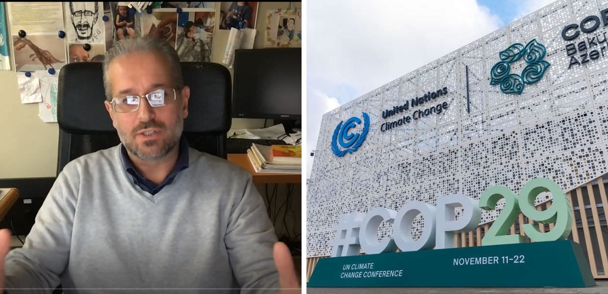 Laviola discute l'importanza della COP29, sottolineando la crisi climatica attuale e criticando l'idea di considerarla una COP di transizione.