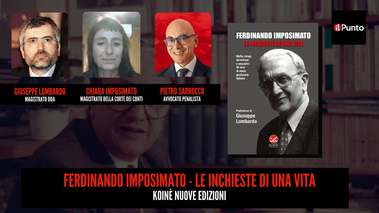 Chiara Imposimato presenta il libro Ferdinando Imposimato - Le inchieste di una vita con ospiti Giuseppe Lombardo e Pietro Sarrocco.