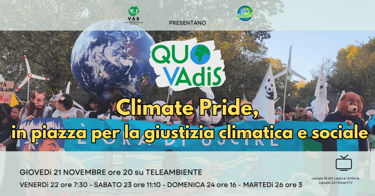 climate pride è il tema della nuova puntata di quo vadis