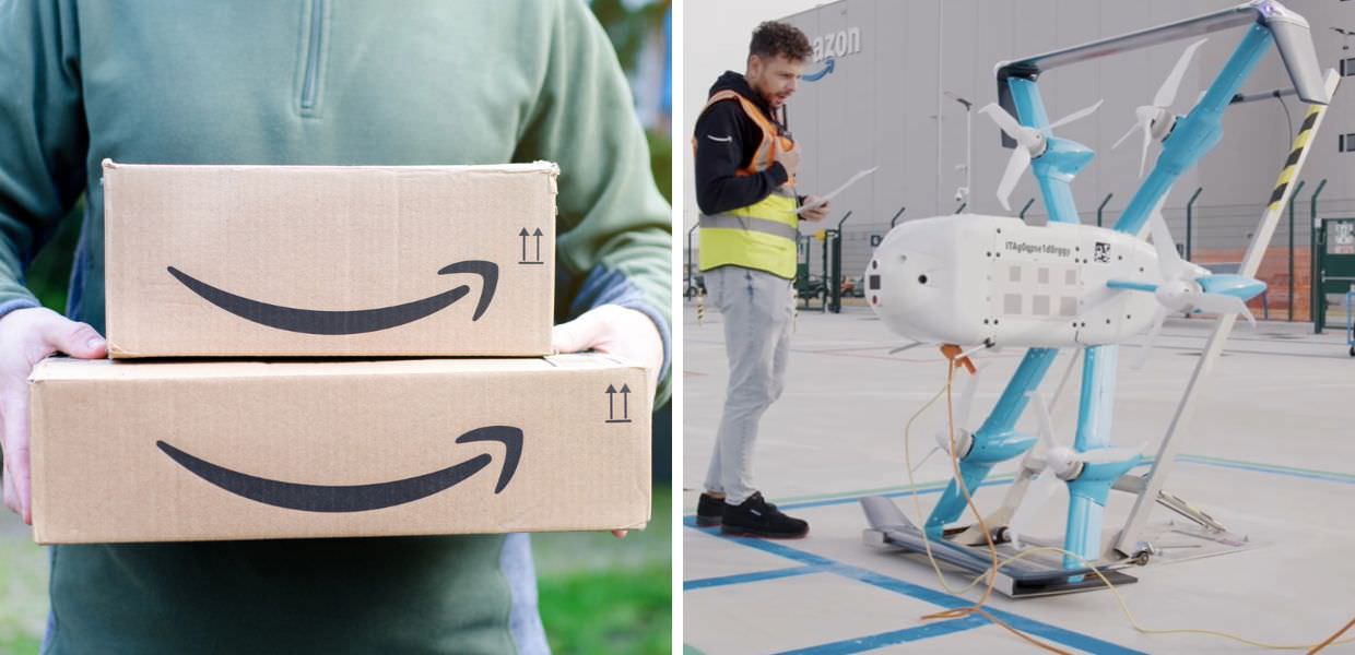 amazon consegne 15 minuti e drone