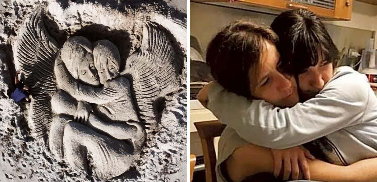 Giulia Cecchettin, una scultura di sabbia per ricordarla | VIDEO