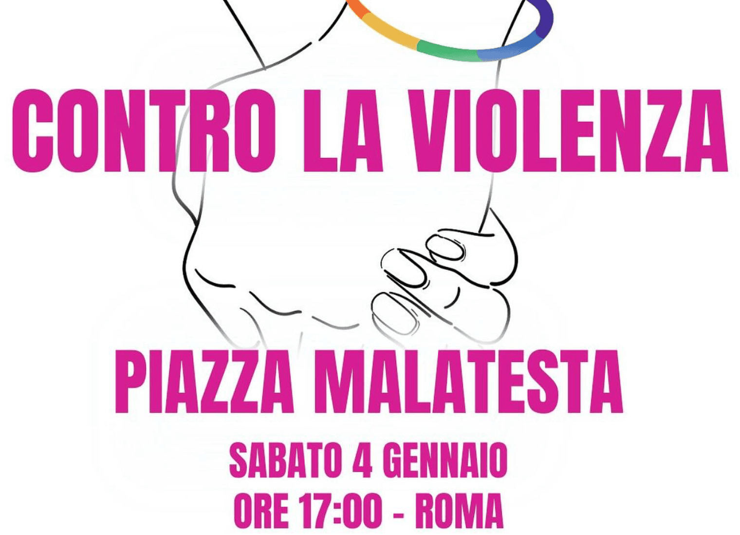 Manifestazione contro l'omofobia in piazza Malatesta il 4 gennaio, ore 17:00. Unione e solidarietà per combattere la violenza.