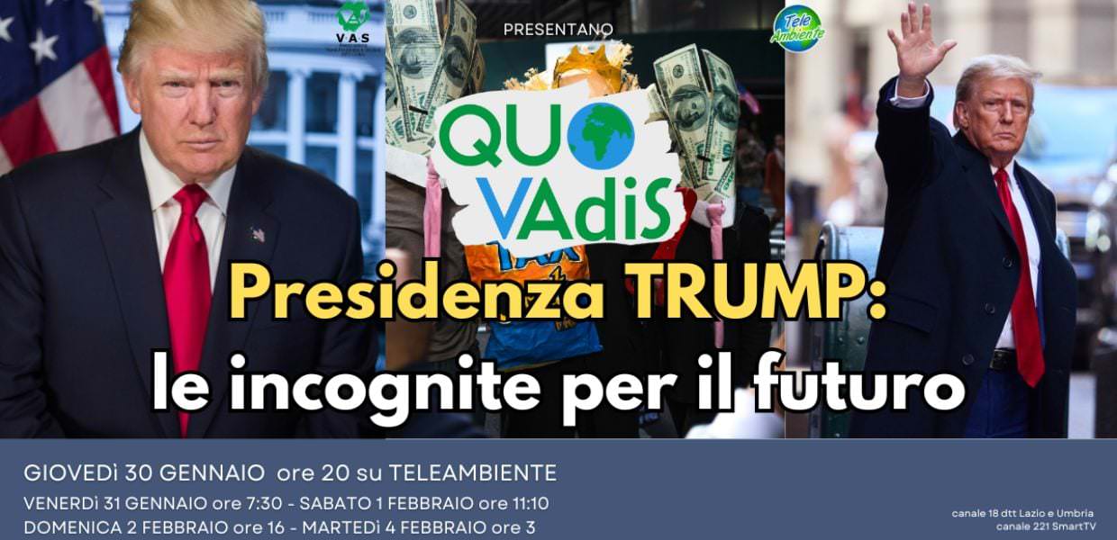 Insediamento di Donald Trump se ne parla a quo vadis