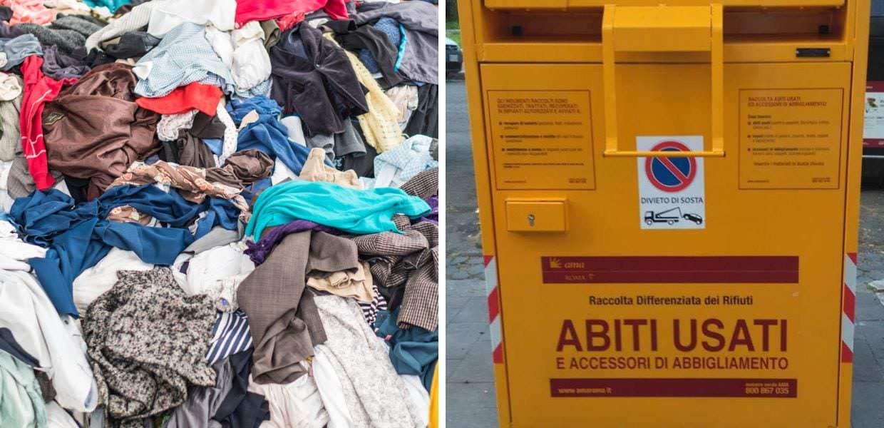 Dove si buttano i vestiti usati, come riciclarli correttamente. Dove finiscono gli abiti raccolti nei cassonetti gialli?