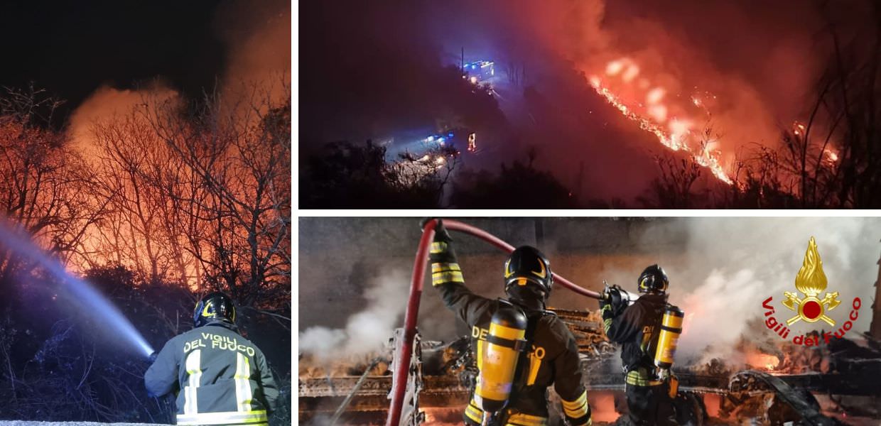 genova incendio voltri