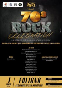 A Foligno (Pg) arriva '70’s Rock Celebration', locandina Foligno
