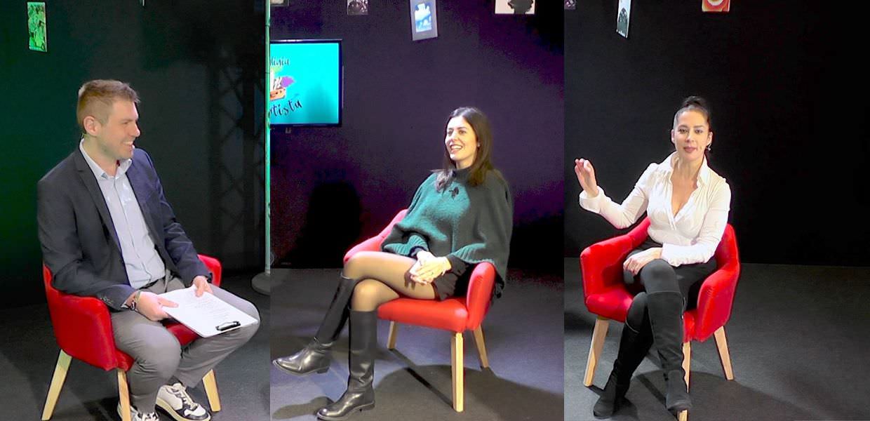 La valigia dell'artista, 8° puntata con il teatro di Caroline Pagani ed il cinema di Chiara Ombelli