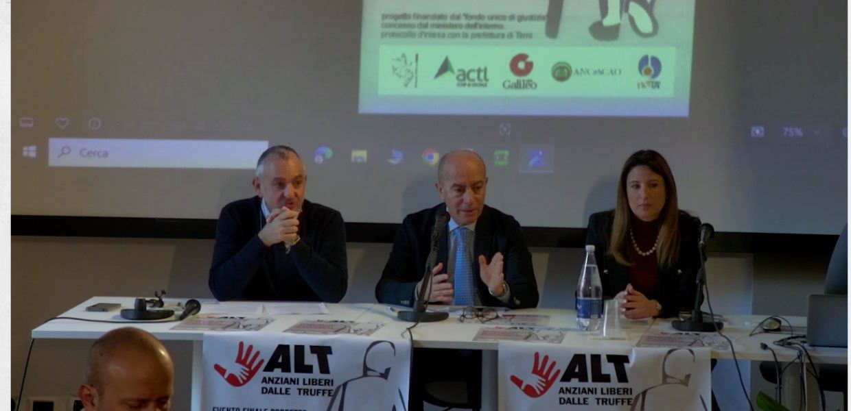 Terni, il progetto ‘Alt’ contro le truffe agli anziani