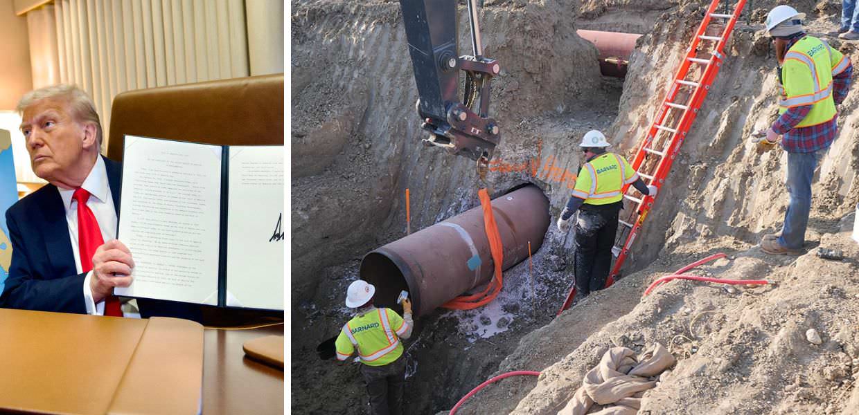 donald trump oleodotto keystone XL