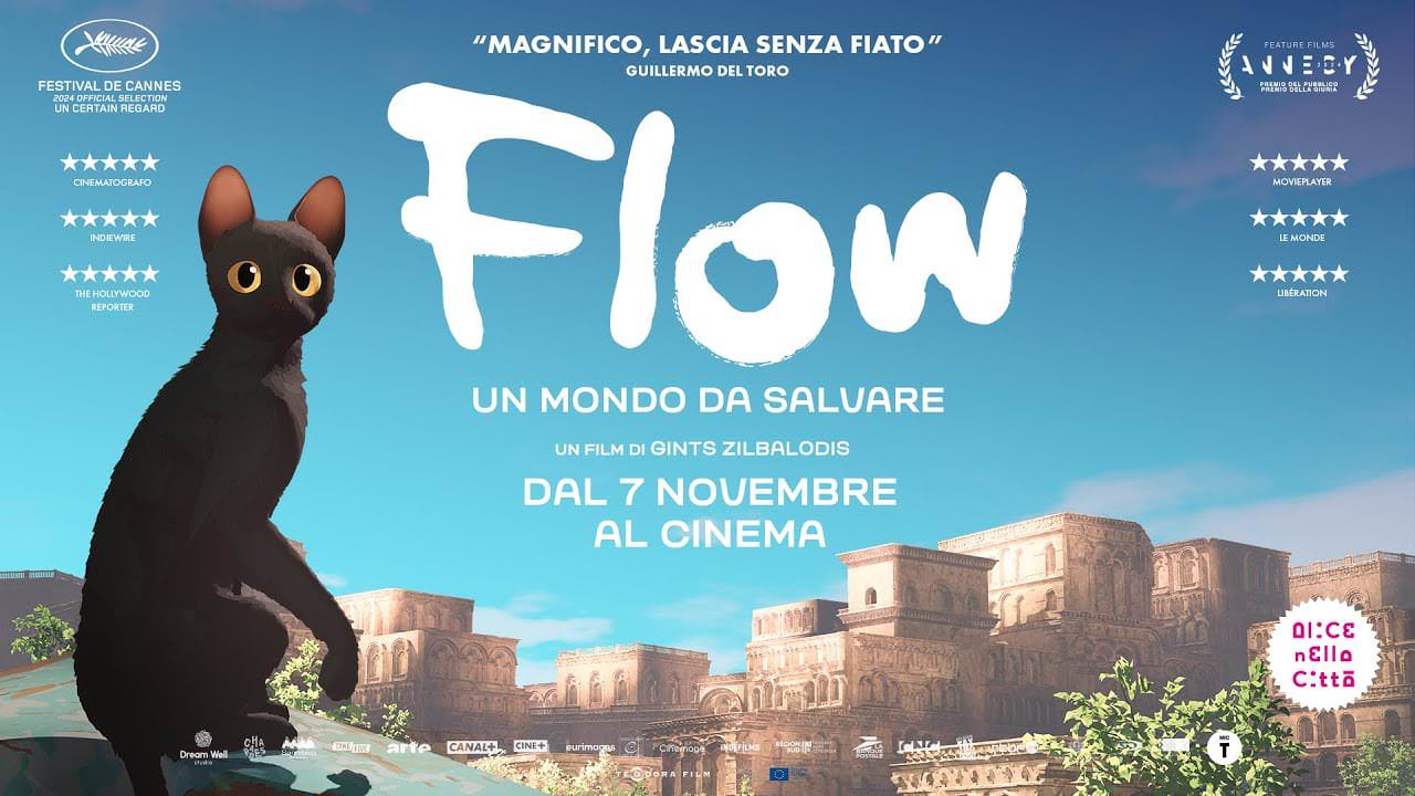 Flow, l'opera ecologista che affronta la crisi climatica dal punto di vista non umano vince il premio Oscar per il miglior film d’animazione.