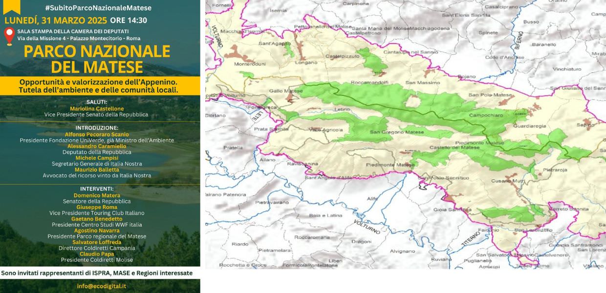 parco nazionale matese conferenza stampa camera