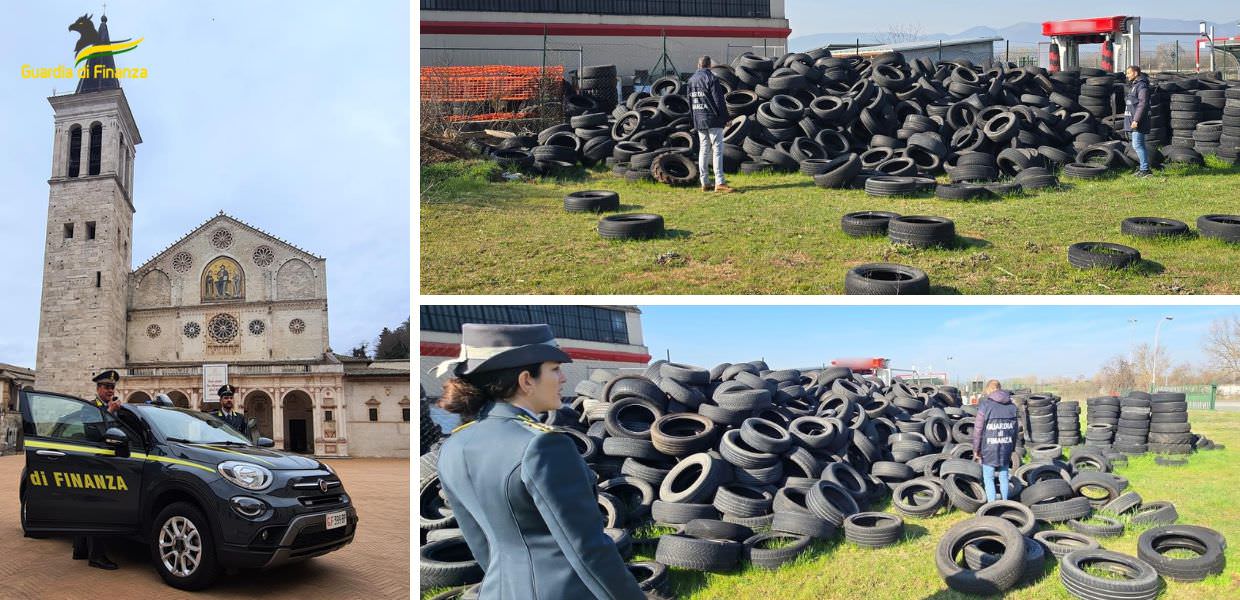 perugia discarica abusiva pneumatici