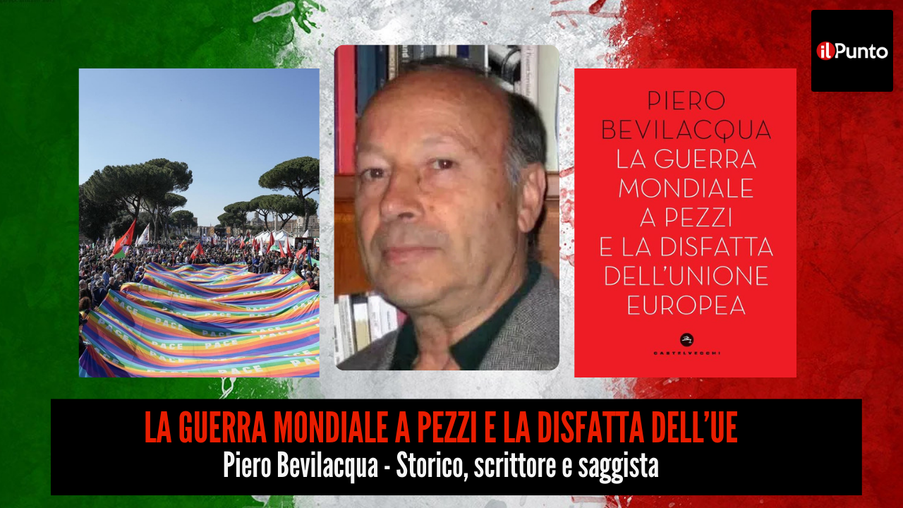 Lo storico e scrittore Piero Bevilacqua è l'ospite della nuova puntata de IL PUNTO, in onda su TeleAmbiente venerdì alle ore 22.30, canale 18 del DTT Lazio e Umbria e 221 nazionale.