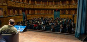 Perugia, nella 3a giornata del Festival del giornalismo, il ruolo del reporter in zone di conflitti, foto pubblico teatro