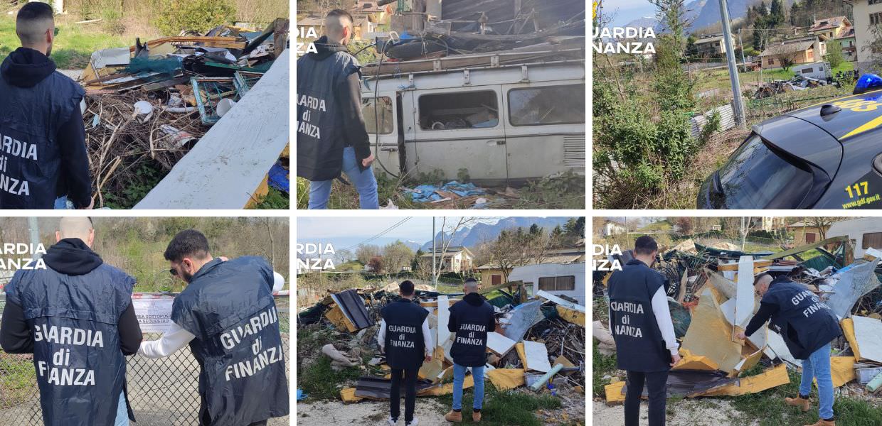 belluno discarica abusiva rifiuti