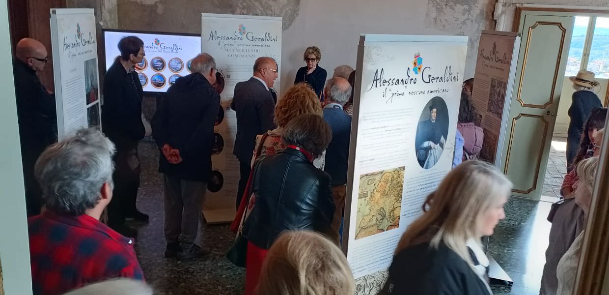 Amelia (Tr), inaugurata la mostra interattiva su “Alessandro Geraldini, ‘Primo’ Vescovo Americano”