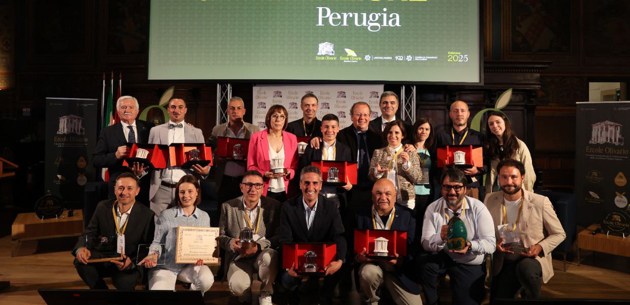 Olio, a Perugia assegnati i premi del concorso nazionale 'Ercole Olivario'