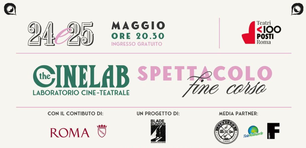 The Cineclub, il 24 e 25 maggio lo spettacolo di fine corso del Laboratorio Cine-Teatrale