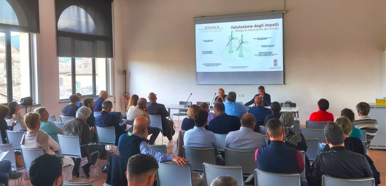 Umbria, percorso partecipato per legge aree idonee per impianti di energia rinnovabile