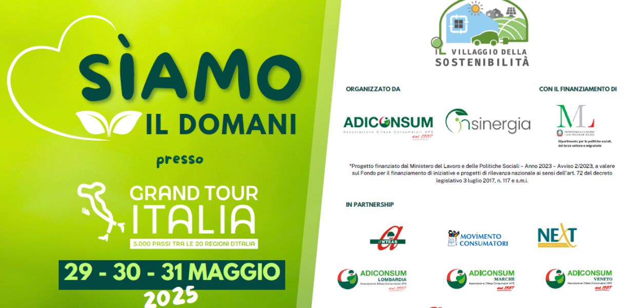 Villaggio della Sostenibilità 2025, dal 29 al 31 maggio SìAMO il Domani