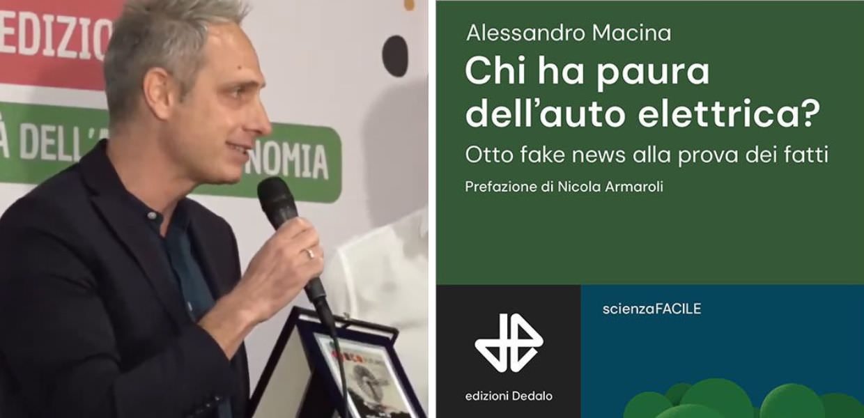 Chi ha paura dell'auto elettrica? Un libro che risponde a tutte le domande (e smentisce le fake news). Intervista ad Alessandro Macina, autore del libro, giornalista e inviato di Presa Diretta, programmata premiato nel corso della 12esima edizione di Ecofuturo Festival. 