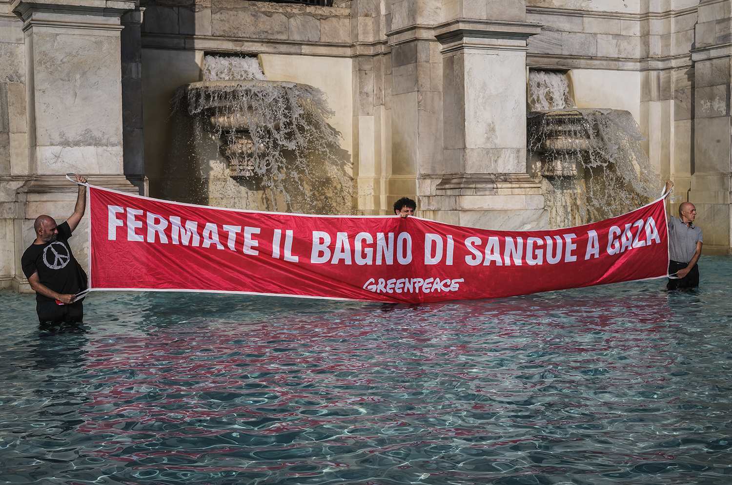 Greenpeace, un flash mob per Gaza al Gianicolo: "Il governo revochi il Memorandum"