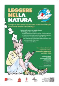 Perugia candidata a Capitale italiana del libro e progetti per ‘Leggere nella Natura’, locandina evento