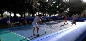 Sport, tanti bambini per il minitennis che ha aperto gli Internazionali di Perugia, Stefano Travaglia