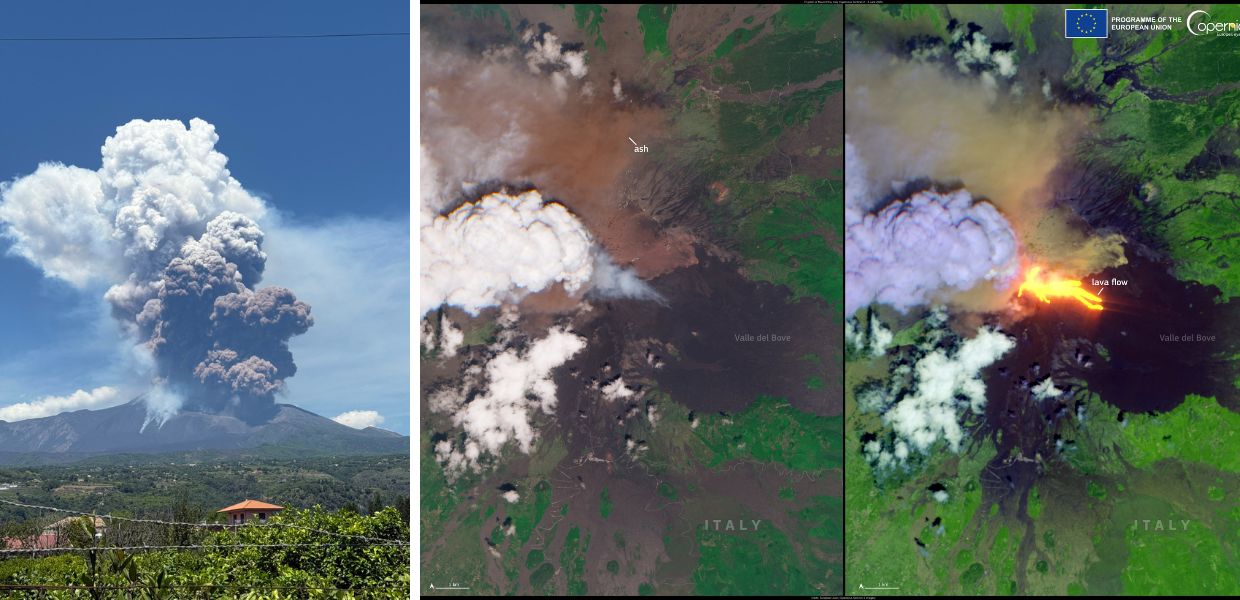 etna eruzione tremore vulcanico
