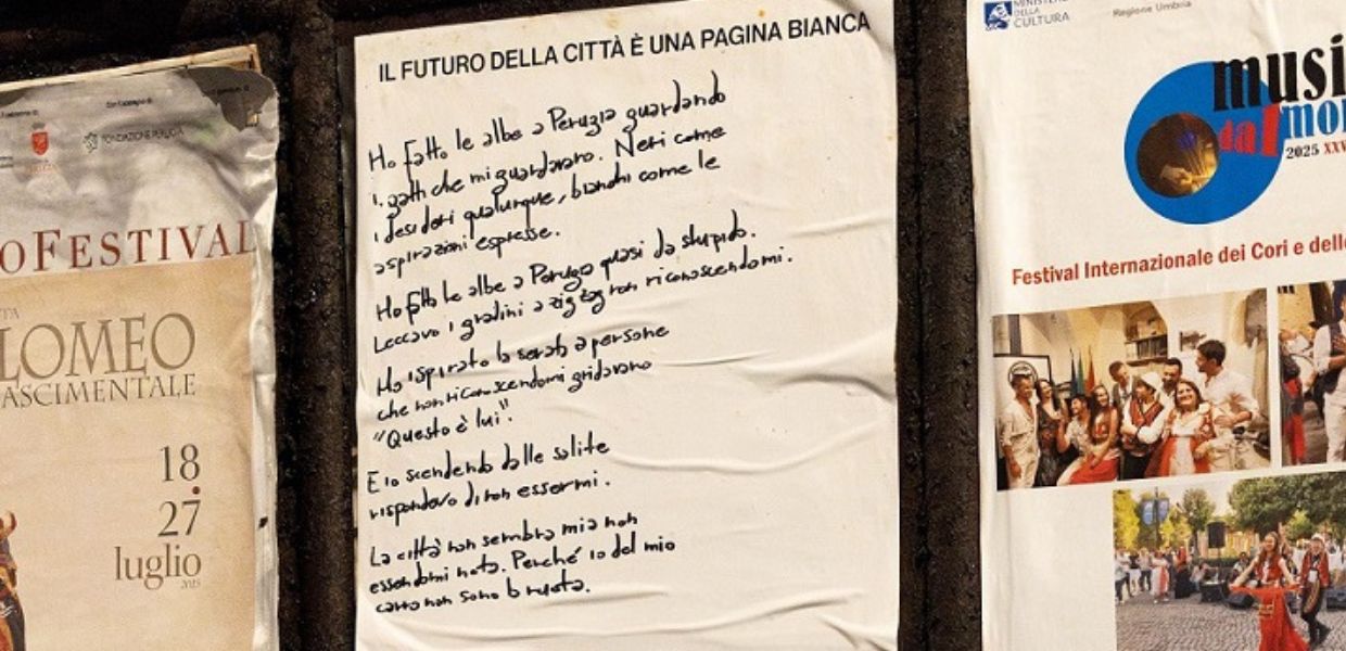 Perugia, ‘Il futuro della città è una pagina bianca’, l’iniziativa di Edicola 518